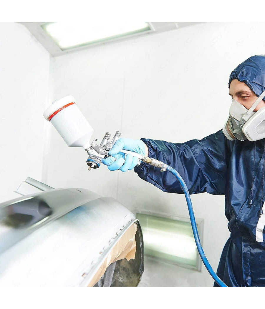 Set 10pz Nastro Carta Per Mascheratura Imbianchino Carrozziere Pittura 25mmx50mt - immagine 2