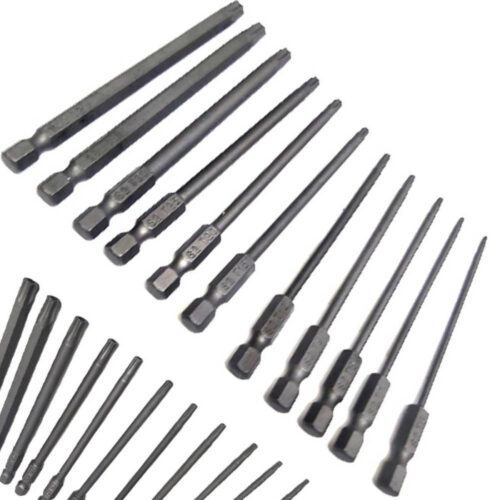 Set 11 Inserti Da T6 A T40 100mm Cacciaviti Torx Per Avvitatore Esagonale 1/4″