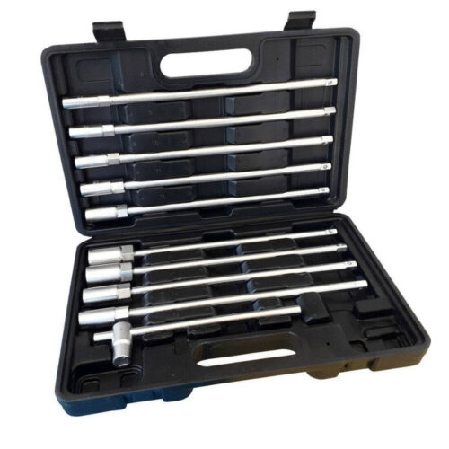 Set 11 Pz Chiavi Chiave A T Esagonali Extra Lunghe 9 Bussole 8-19mm Zt5011