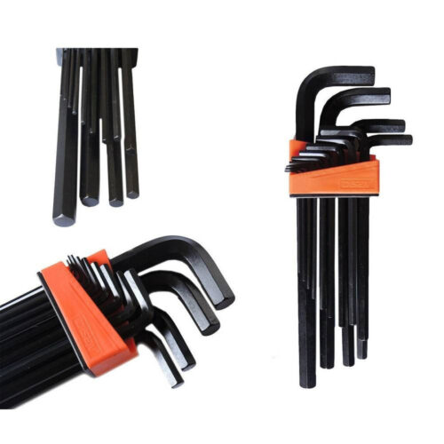 Set 13 Pz Chiavi Chiave Esagonali Ad Elle Lunghe Brugola Serie Professionale