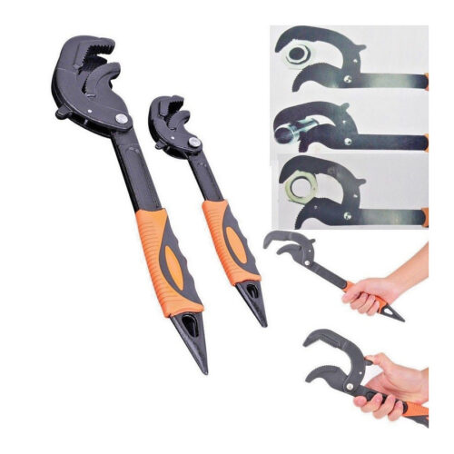 Set 2 Chiavi A Tubo Veloce Regolabili Multi Funzioni Professionali 260 Mm 380 Mm