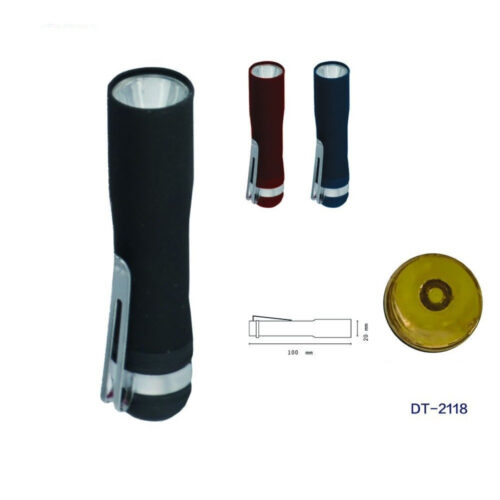 Set 2 Pezzi Mini Torcia Led Tascabile Ottimo Per Escursioni Campeggio Dt-2118