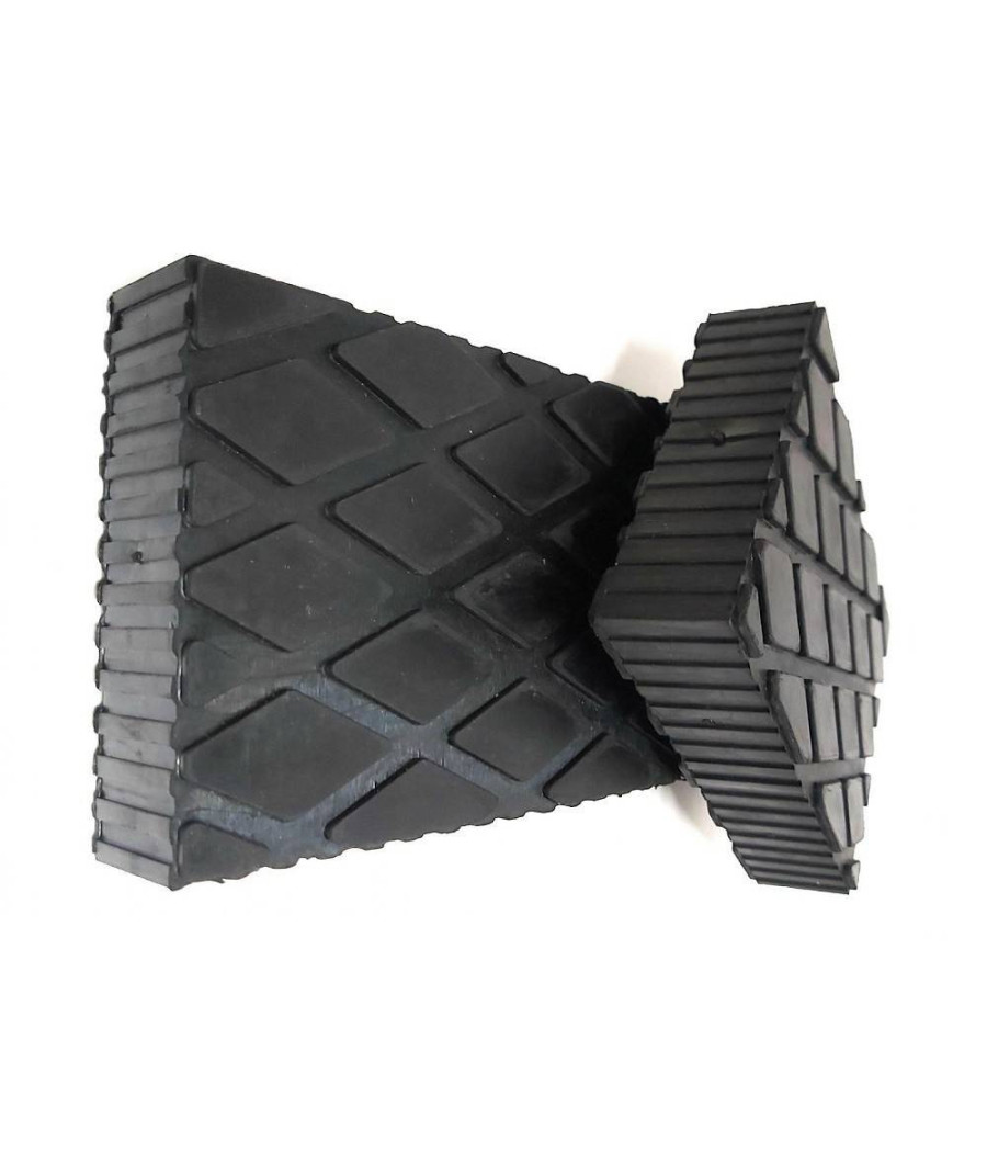 Set 2 Pezzi Tamponi In Gomma Per Ponti Sollevatori Tampone 16 X 12 X 5 Cm - immagine 3
