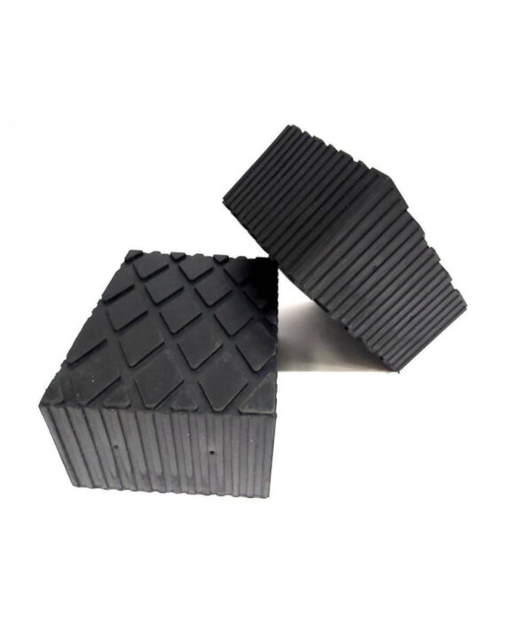 Set 2 Pezzi Tamponi In Gomma Per Ponti Sollevatori Tampone 16 X 12 X 8 Cm - immagine 3