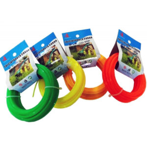 Set 2 Pz. Corde Corda Filo Falciatrice Elettrica O A Motore ⦰ 2.7 Mm X 15 Mt Taglia Erba Siepe
