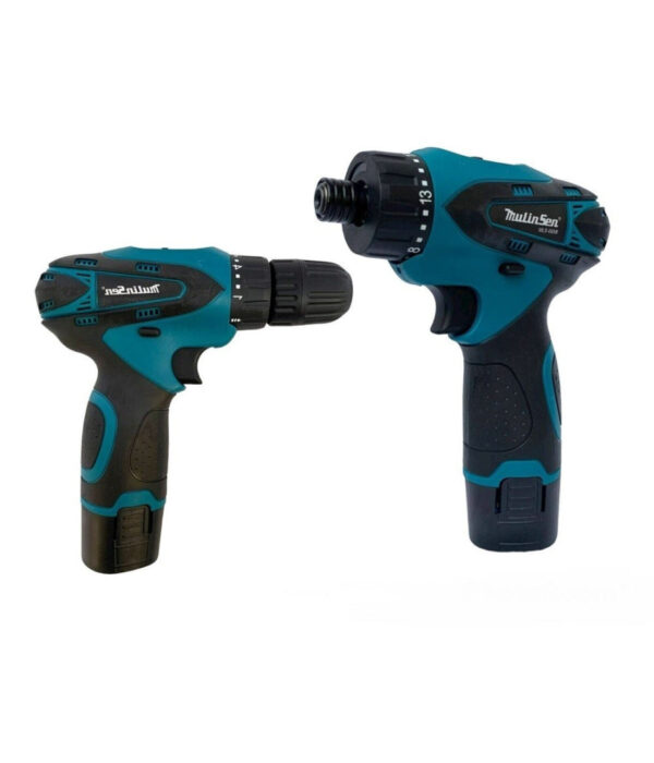 Set 2 Trapano + Avvitatore A Doppia Batteria Impulsi 18v Mls0061 Con Accessori - immagine 3