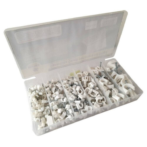 Set 240 Graffette Graffetta Fissacavo Bloccacavo Fissa Cavi Misure 6 – 16 Mm