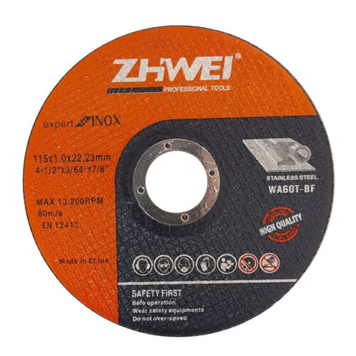 Set 25 Pz Disco Abrasivo Da Taglio Ferro 115 X 1,0 X 22,23 Mm Ultra Sottile Xin