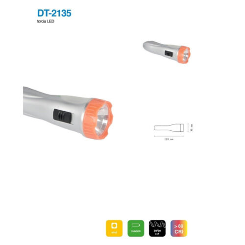 Set 3 Pezzi Mini Torcia Torcette Led Smd Tascabile Portatile Vari Colori Dt-2135