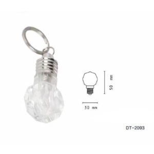 Set 3 Pezzi Torcia Mini Portachiavi Led Smd Forma Di Lampadina Tascabile Dt-2093