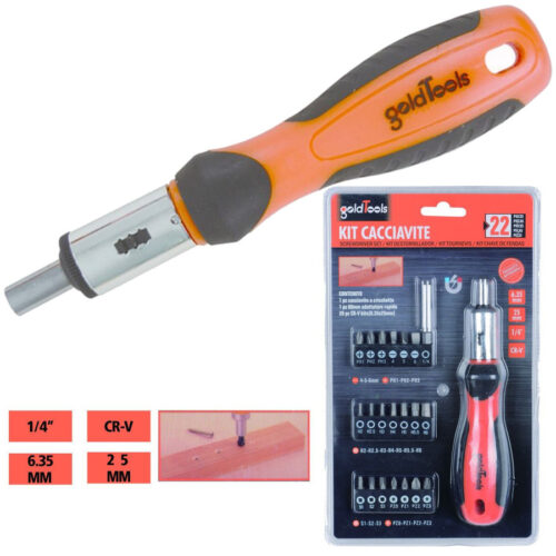 Set 38 Punte Di Precisione 25mm Phillips Torx Taglio Stella Torx Hex Slotted