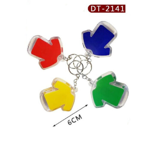 Set 4 Pezzi Mini Torcia Led Portachiavi A Forma Di Maglietta Da Calcio Dt-2141