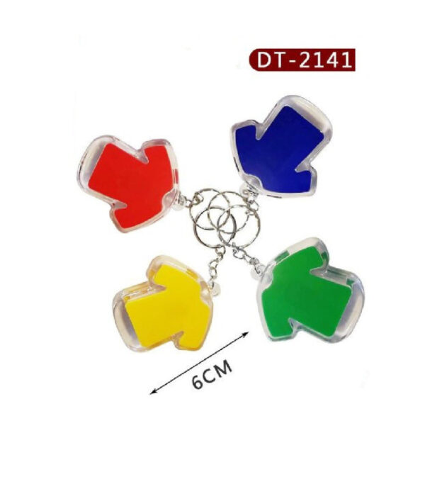 Set 4 Pezzi Mini Torcia Led Portachiavi A Forma Di Maglietta Da Calcio Dt-2141