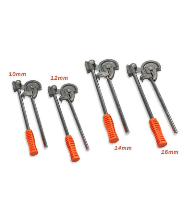 Set 4 Piegatubo Piegatubi Curvatubi Manuale In Acciaio Per Tubi 10 12 14 16mm