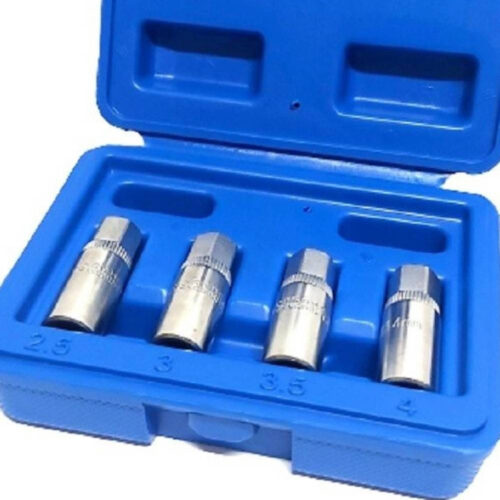 Set 4 Pz Estrattori Per Prigionieri A Rullo Rimozione Vite Spezzate Attacco 1/4″