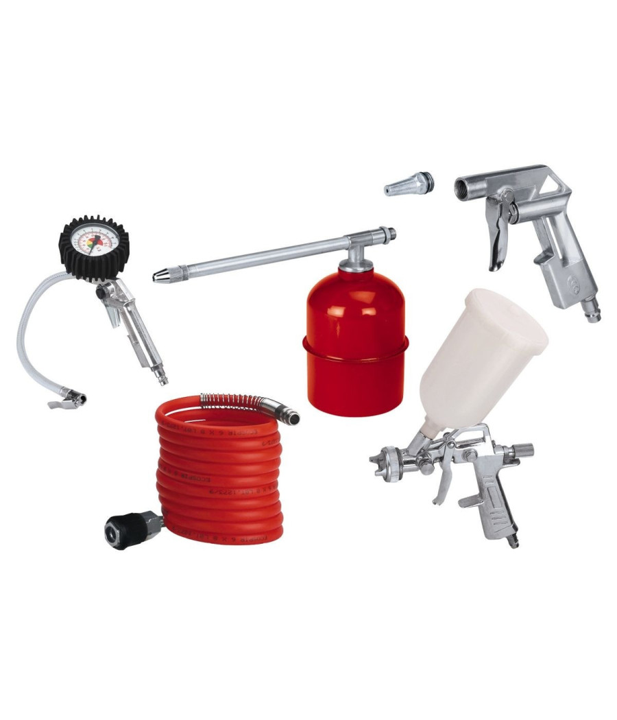 Set 5 Accessori Per Compressore Aria Compressa Professionale Da Lavoro Einhell