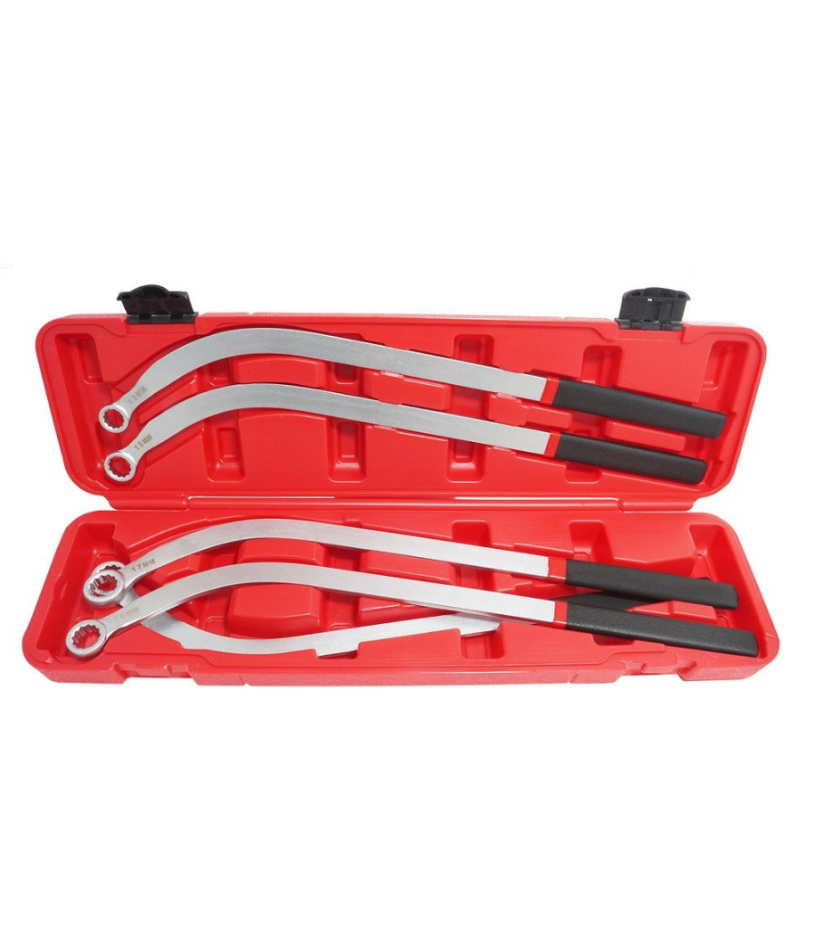 Set 5 Pezzi Chiavi Tendicinghia Poligonale Lunghe A Testa Per Puleggia 13/19 Mm - immagine 3
