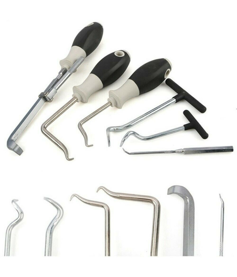 Set 6 Attrezzi Ganci Per La Rimozione Guarnizioni Anelli O-ring Paraolio Hy63631 - immagine 3