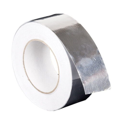 Set 6 Pezzi Rotoli Rotolo Nastro Adesivo Imballaggio Alluminio Argento Sicurezza