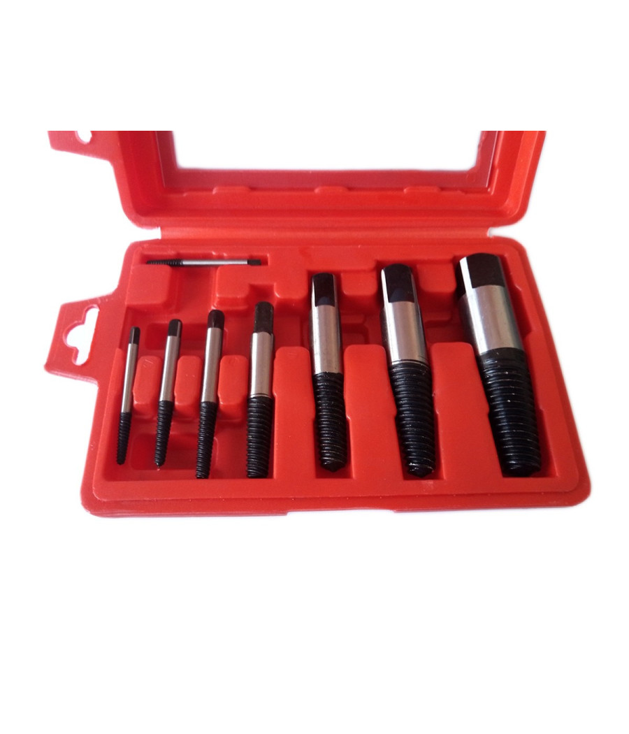 Set 8 Estrattori Per Viti Bulloni Rovinate Spezzate Prigionieri Viti Spezzati - immagine 3