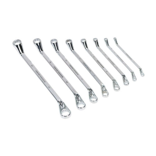 Set 8 Pezzi Chiavi Chiave Anello Anelli Ring Spanner 6 A 20 Mm 7 A 22 Mm Fisse Acciaio