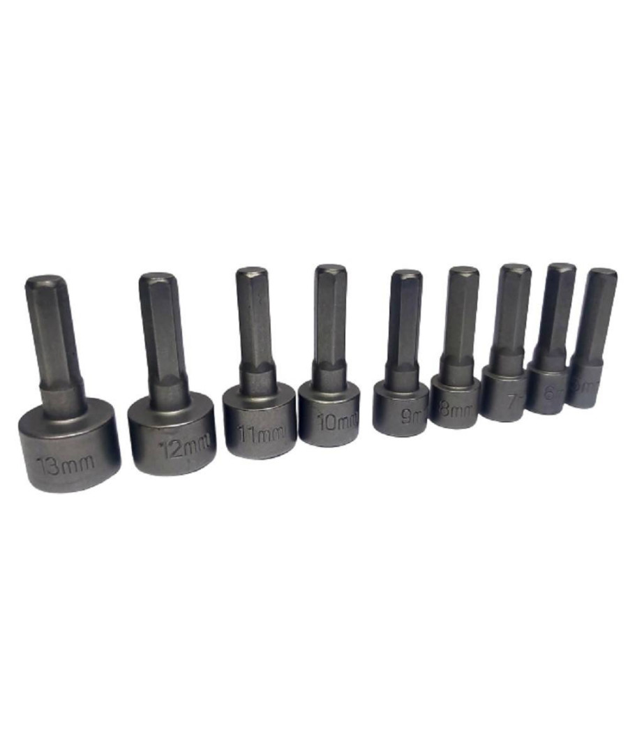 Set 9 Inserti Chiave Esagonale Per Avvitatore Chiave A Bussola Codolo Esagonale - immagine 2