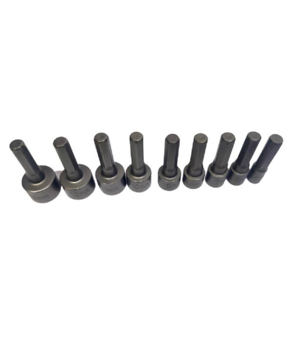Set 9 Inserti Chiave Esagonale Per Avvitatore Chiave A Bussola Codolo Esagonale - immagine 3