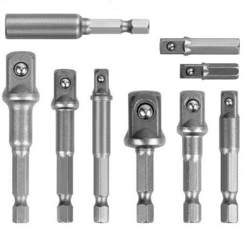 Set 9 Pz Adattatori Per Bussola 1/4″ 3/8″ 1/2″ Per Avvitatore Trapano Sdy-96032