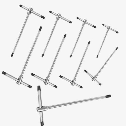 Set 9 Pz Chiavi Chiave A T Esagonali Lunghe Maschio Cromo Vanadio. 2.5-10mm
