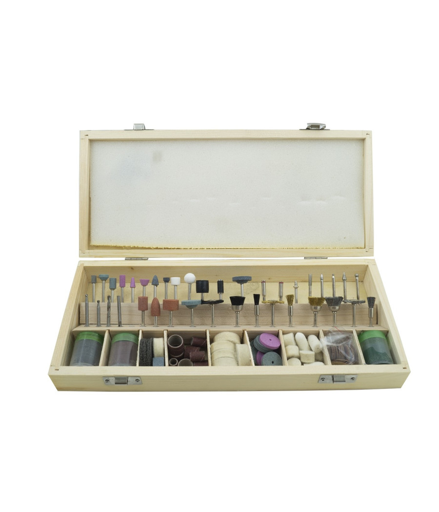Set Accessori Utensili Smerigliatrice Mini Trapano Punte Frese 200 Pz Modellismo