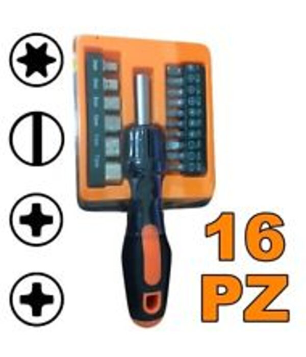 Set Cacciavite 16 Punte Assortite Tools Di Precisione Taglio Stella Intaglio