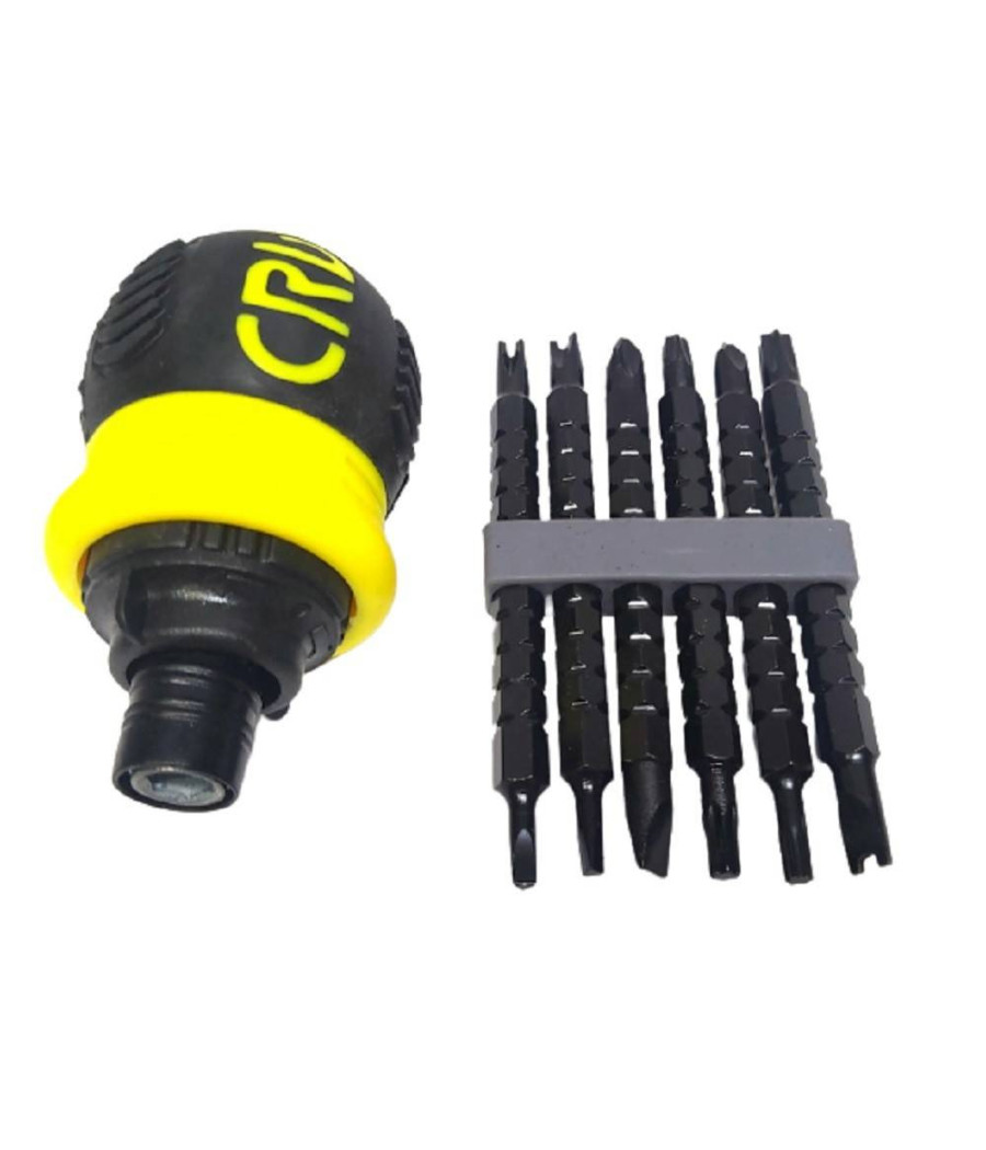 Set Cacciavite A Cricchetto 13 In 1 Multifunzione Inserti Punte Magnetiche 07359 - immagine 3