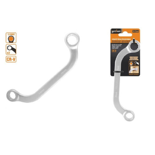 Set Chiave Fissa Poligonale Doppia A U Da 14-15 Mm Cromata Chrome Vanadium 97693