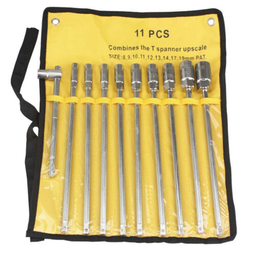 Set Chiavi A Bussola A T Con Impugnatura Extra Lunga 8 9 10 11 12 13 14 17 19 Mm