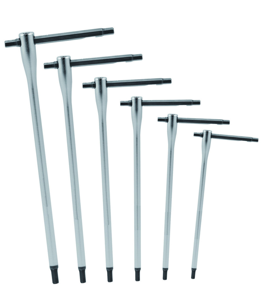 Set Chiavi A T Torx 9 Pz Pezzi Lunghe Maschio Asta Scorrevole T8 - T40