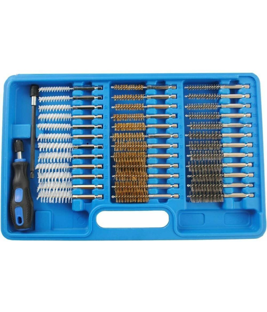 Set Completo Di 38 Scovoli Per La Pulizia E La Sbavatura Di Cilindri Boccole - immagine 3