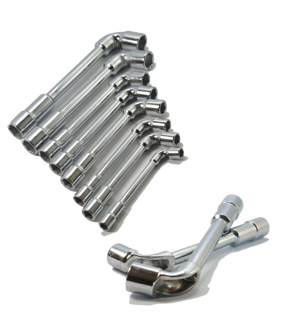 Set Di 8 Chiavi A Pipa Esagonali 8 - 22mm Chiavi Bussola 8 10 11 12 13 14 17 19