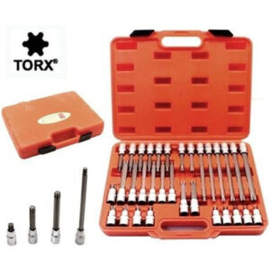 Set Di Chiavi A Bussola Da 1/2 Con Inserti Torx 32 Pezzi Corti E Lunghi