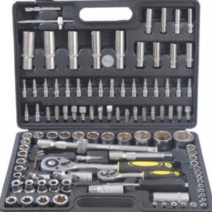 Set Di Chiavi Cassetta Attrezzi Cricchetto Bussole Boccole Inserti Kit Da 109pz