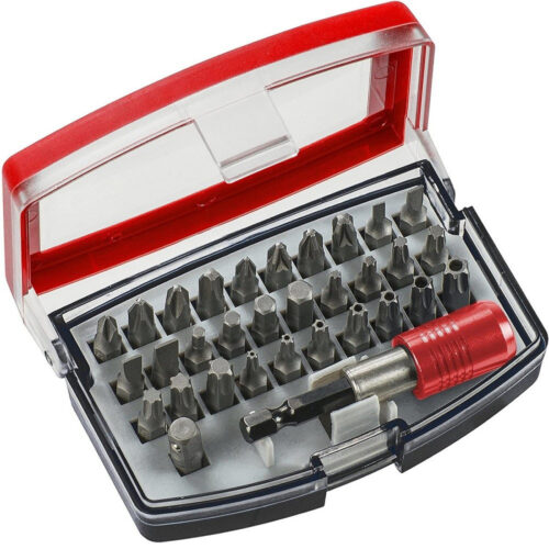 Set Inserti Bit A 6 Punte Torx Per Trapano Avvitatore Con Cassetta In Plastica