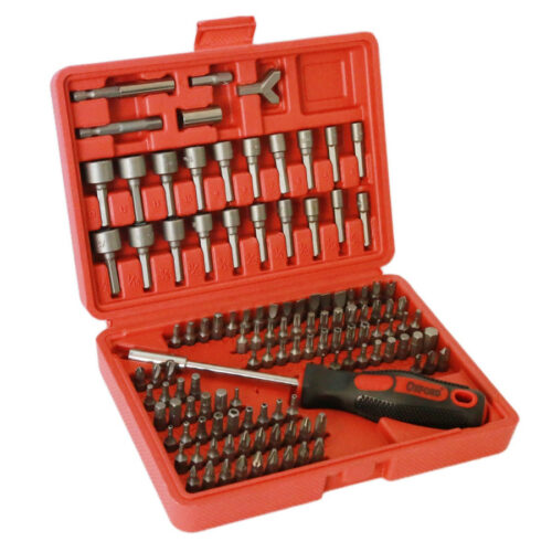 Set Kit 122 Pz Inserti Cacciavite Giraite Con Prolunga Bussole Torx Valigetta
