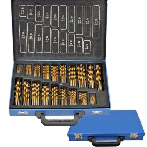 Set Punte Trapano 100pz Pezzi Titanio Hss Valigetta Metallo Ferro Legno