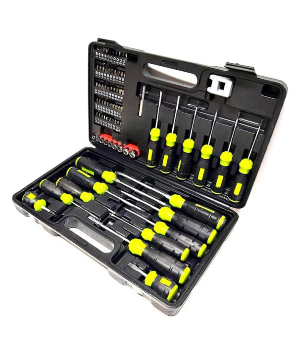Set Valigia Bussole Cacciaviti Cacciavite Inserti 78 Pz A Taglio Croce Torx Y U - immagine 3