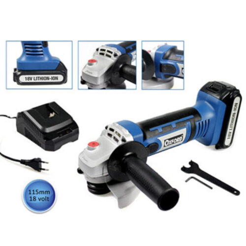 Smerigliatrice Angolare A Batteria 18v Ricaricabile A Litio Flex Disco 115 Mm