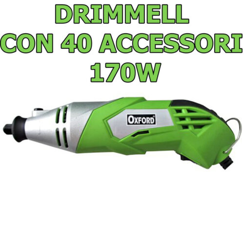 Smerigliatrice Mini Trapano Fresa Drimmel Di Precisione 170w 40 Accessori