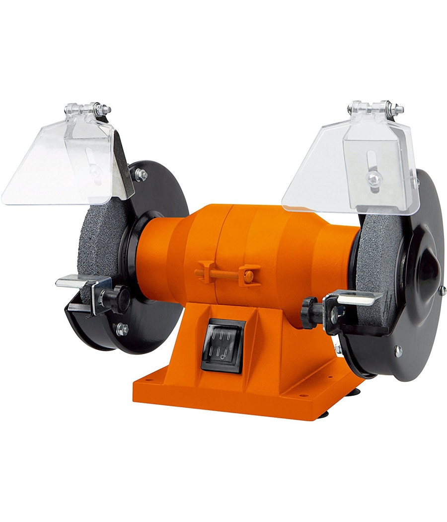 Smerigliatrice Mola Da Banco 200w 2 Dischi 2 Pietre 125mm Professionale H1205