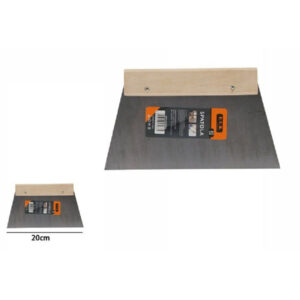 Spatola Trapezoidale Per Stucco In Acciaio Manico In Legno 20cm Pittore 53268a