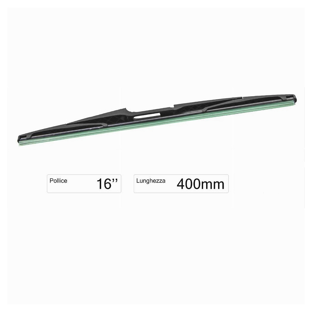 Spazzola Tergi Posteriore Universale 16" / 400 Mm Lunotto Ricambi Per Auto