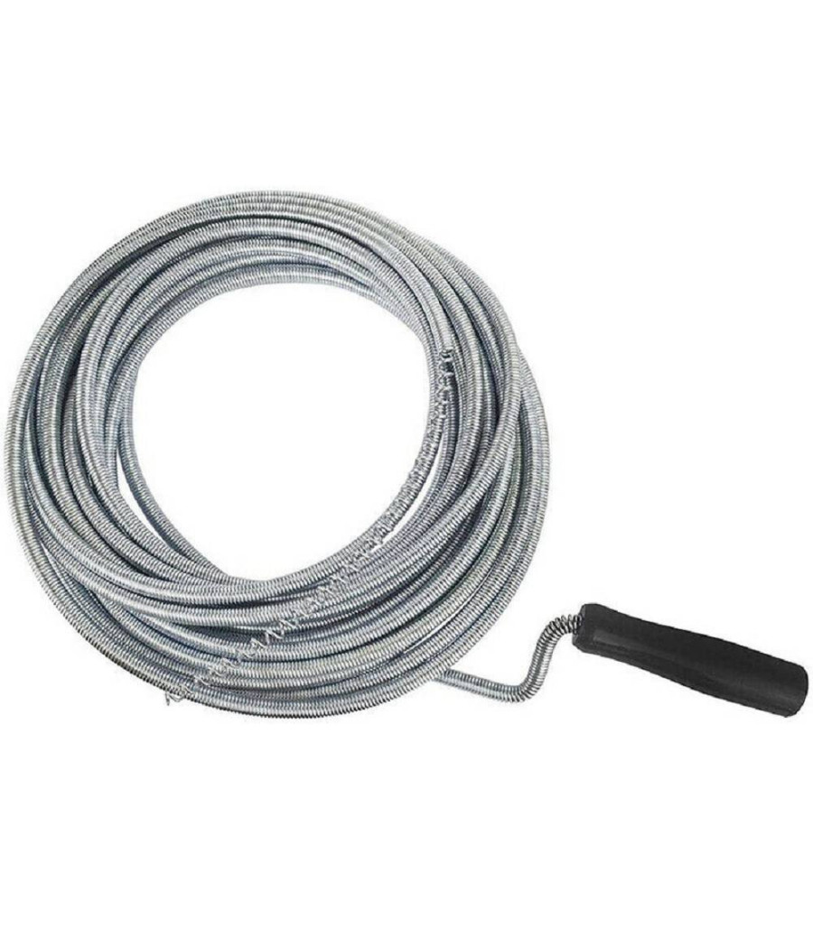 Sturalavandino Flessibile Molla Sonda Manuale Stura Tubi Spirale Scarichi 3mt