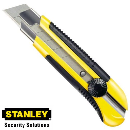 Taglierino Professionale In Metallo Cutter Con Lama Da 25mm Stanley Con Blocco